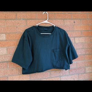 Black Basic Crop Top